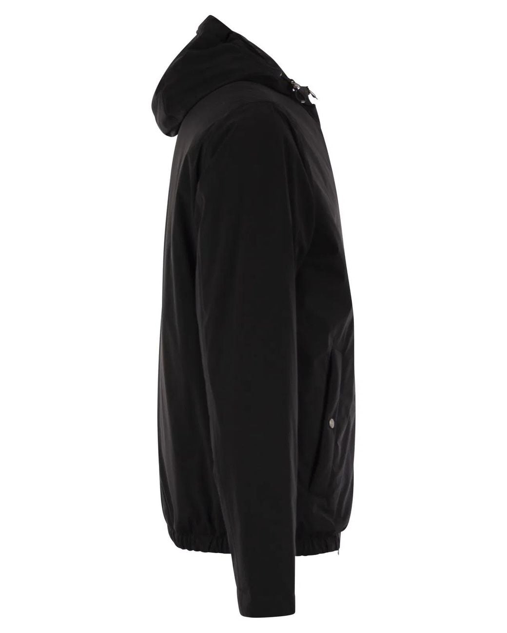 Herno Black Nylon Travel Jacket for men