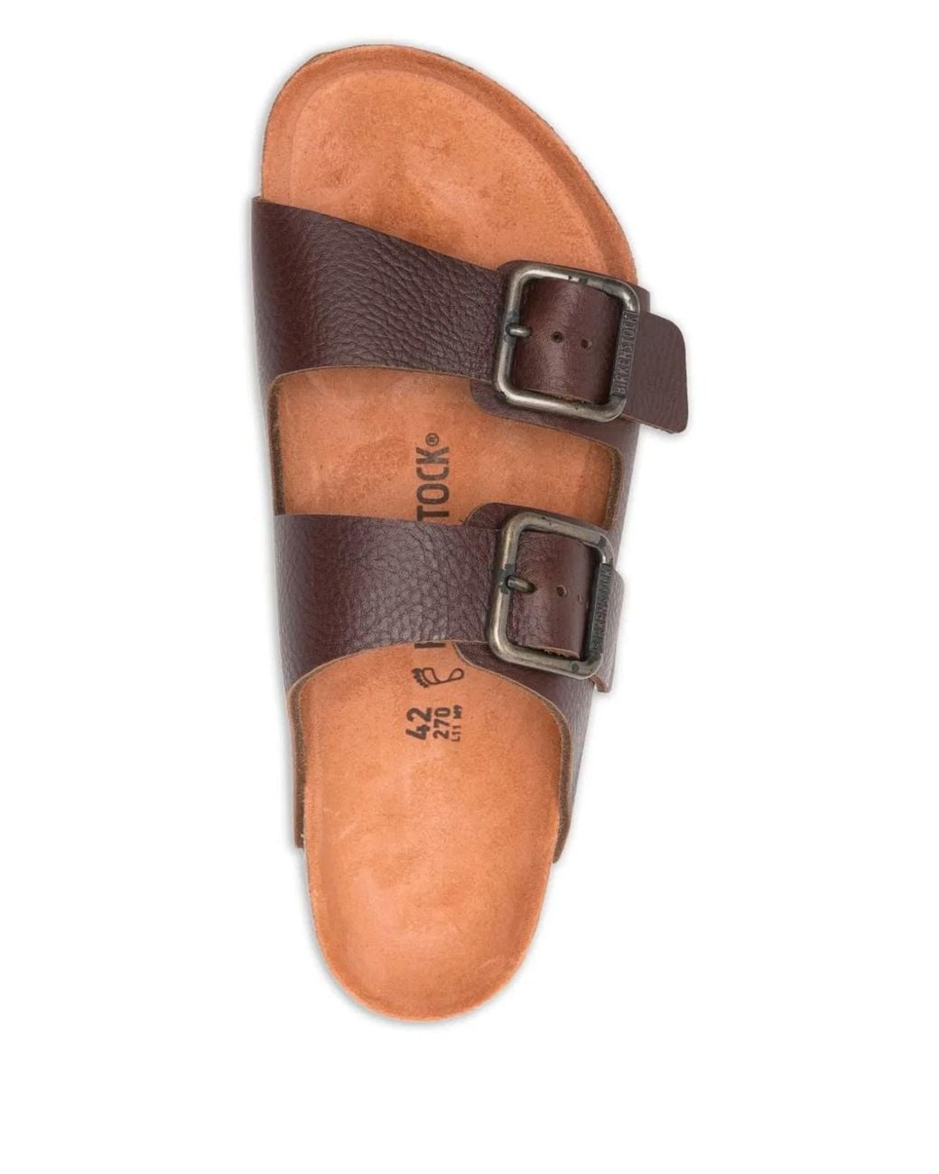 Birkenstock Brown Arizona Wb Vintage – Natural Leather Sandal for men