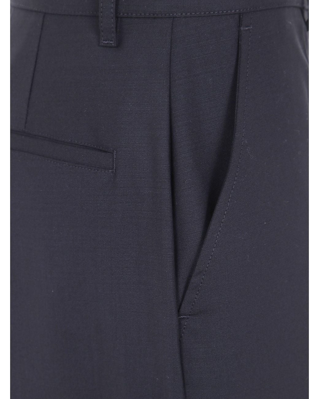 Rick Owens Blue Tailored Pants