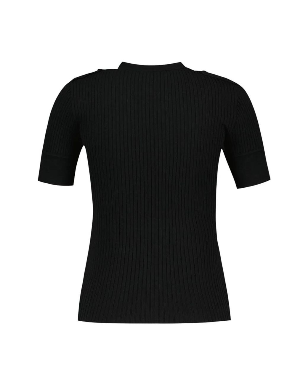 Courreges Black Courregès Ss T-Shirt