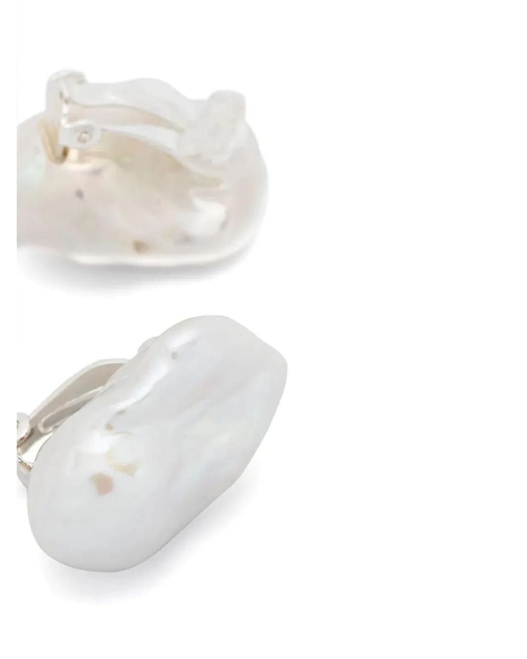 Monies White "Maree" Earclips