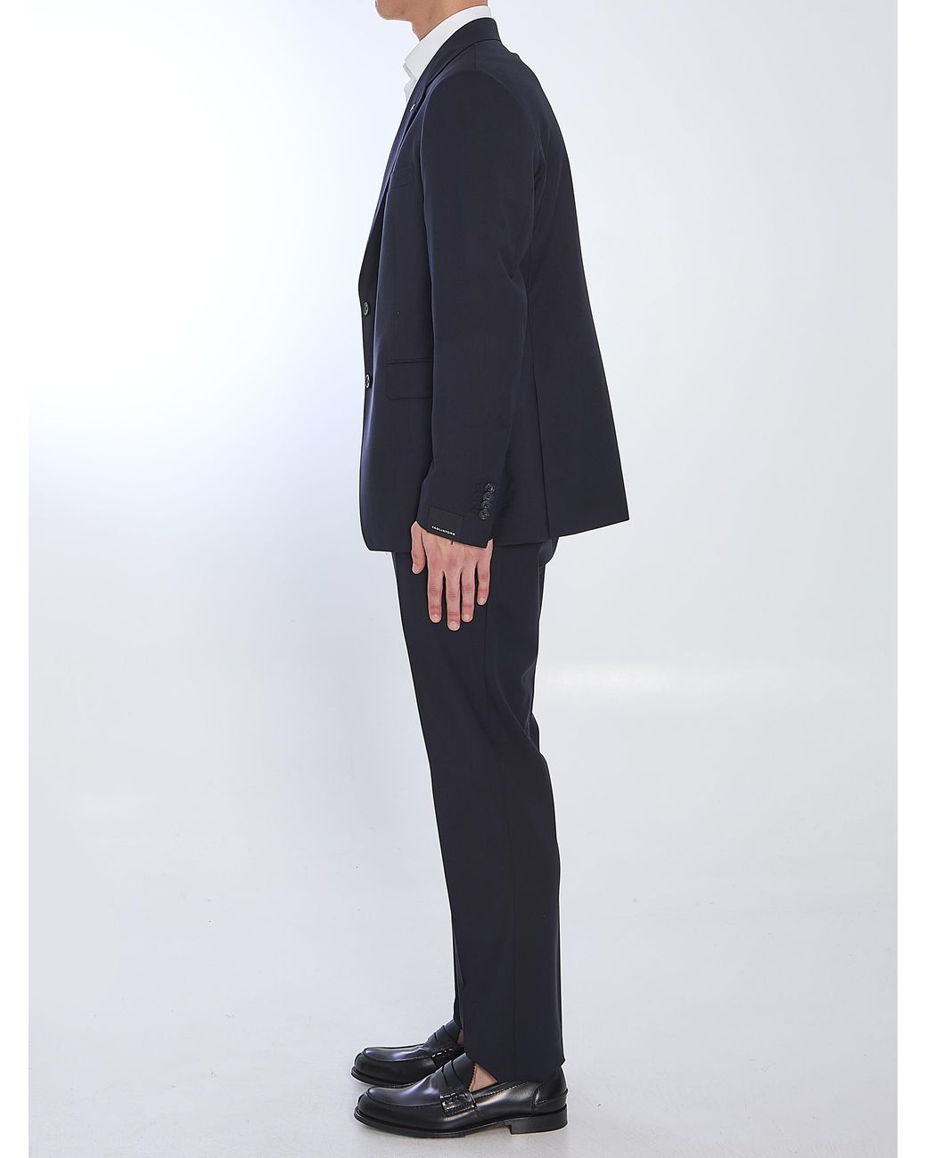 Tagliatore Blue Biue Napoli Single-Breasted Virgin Wool Suit for men