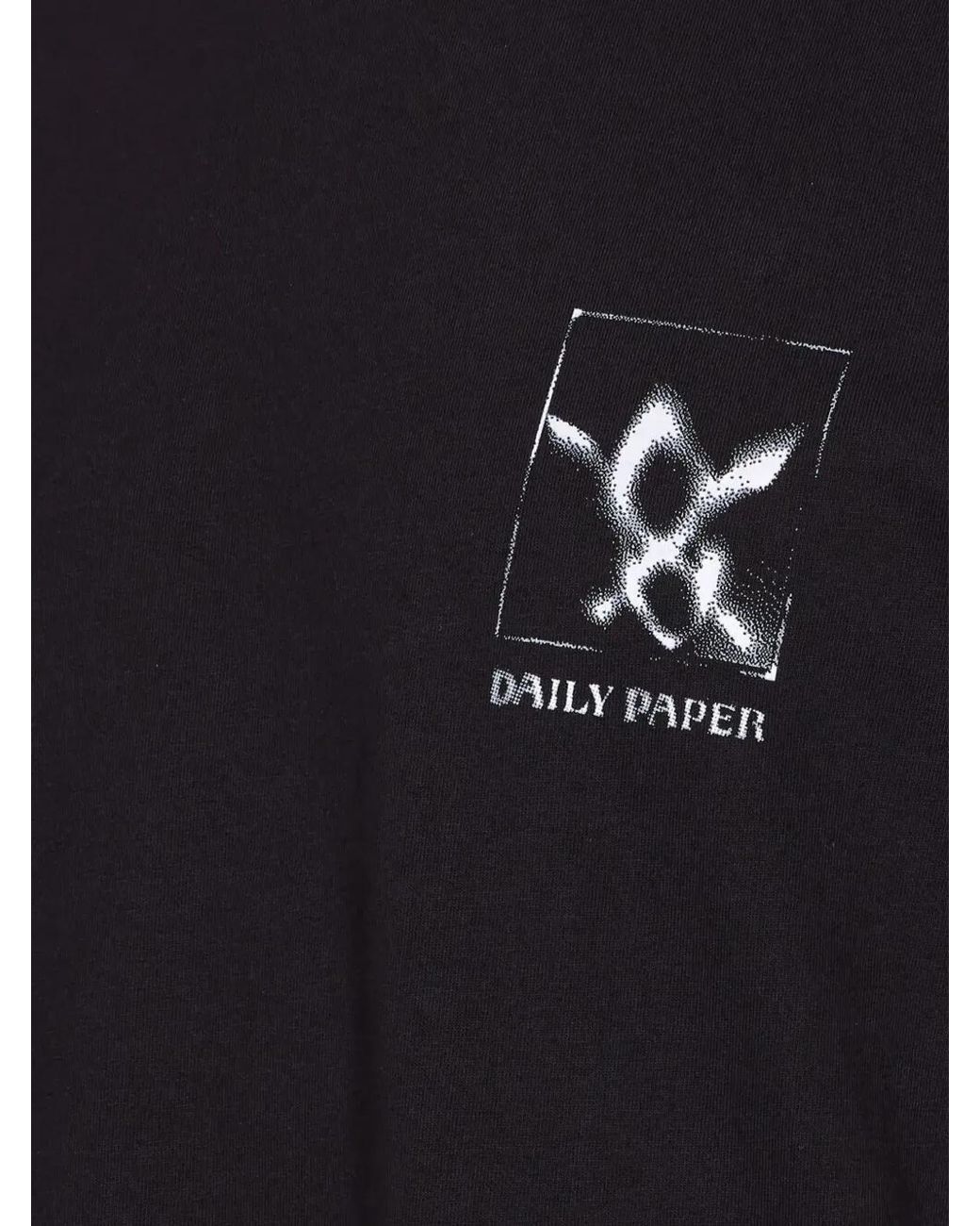 Daily Paper Black "Shadow Grid" Ss T-Shirt for men
