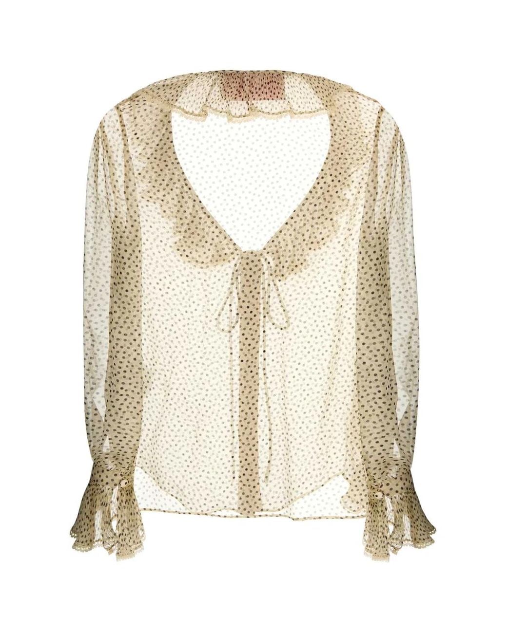 Valentino Garavani Natural Georgette Shirt