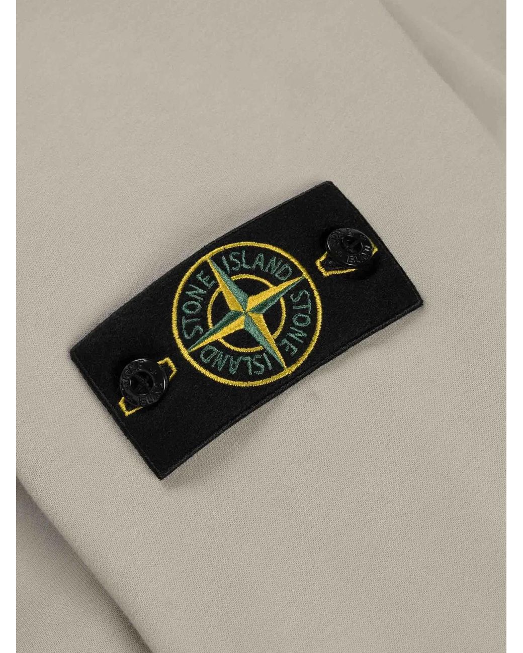 Stone Island Natural Organic Cotton Fleece Sweatshirt for men
