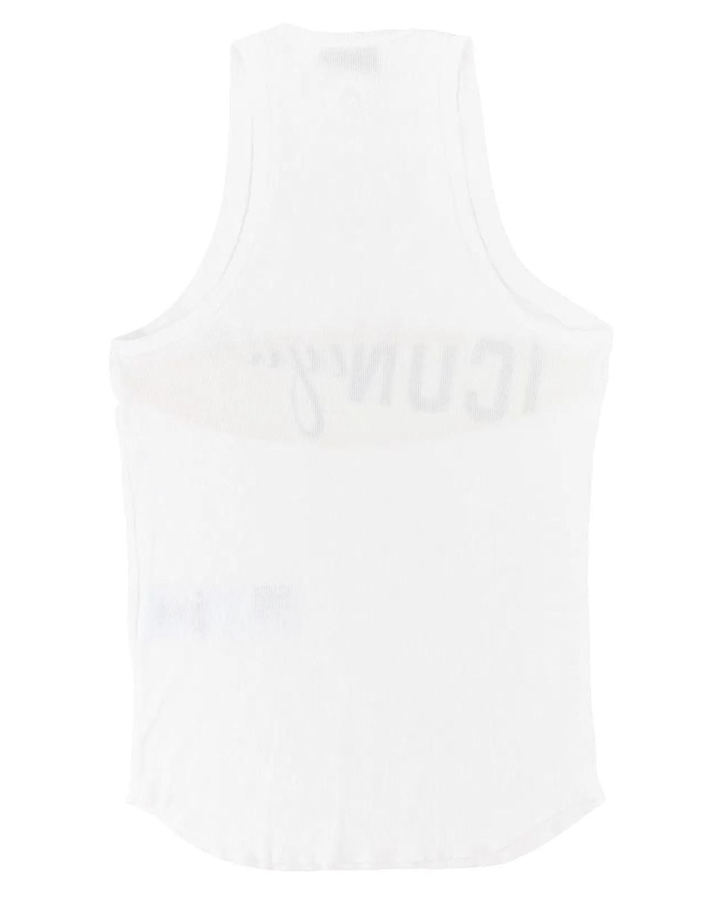 DSquared² White Dsquared2 Cut-Out Cotton Blouse