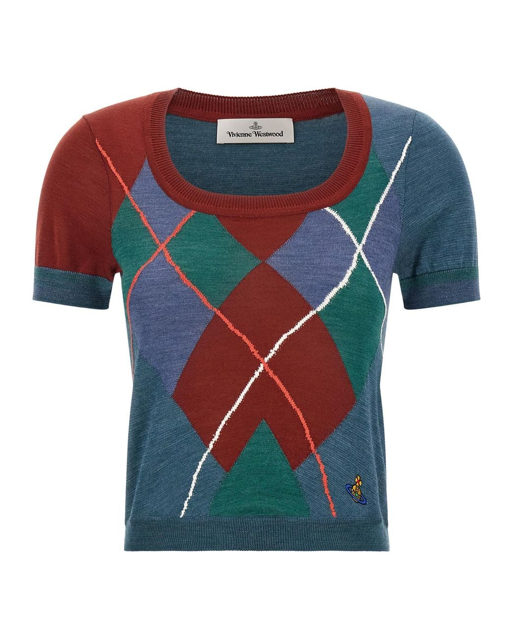 Vivienne Westwood Blue 'Argyle' Sweater
