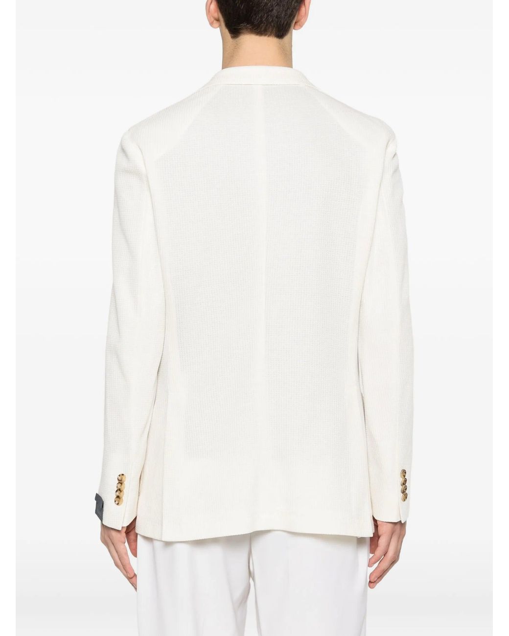 Latorre White Cotton Jacket for men