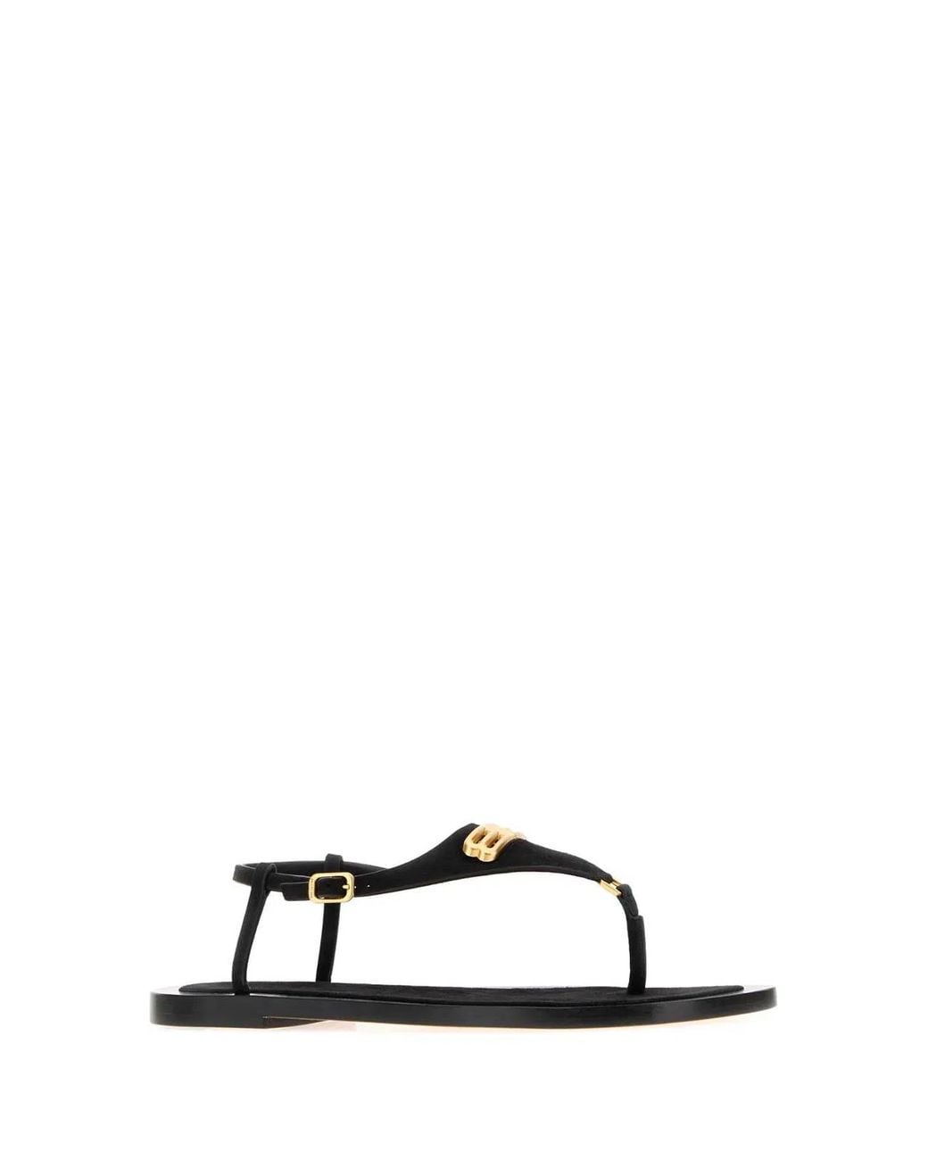 Balenciaga Black Embellished Sandals