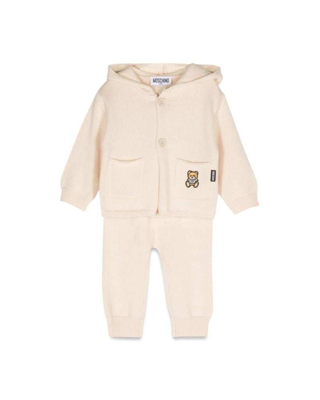 Moschino White Cardigan + Pants