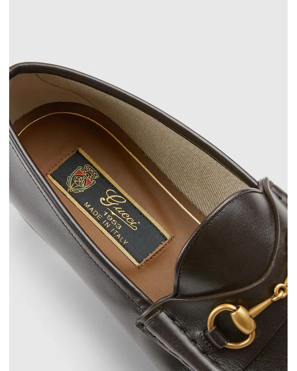 Gucci Black Horsebit Leather Loafers for men