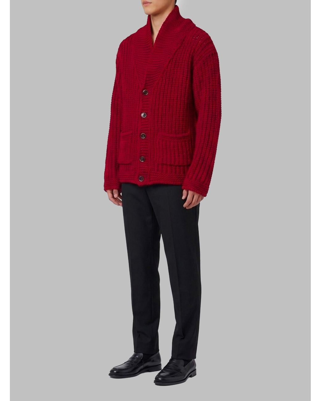 Barena Red Cardigan Cavana Cota for men