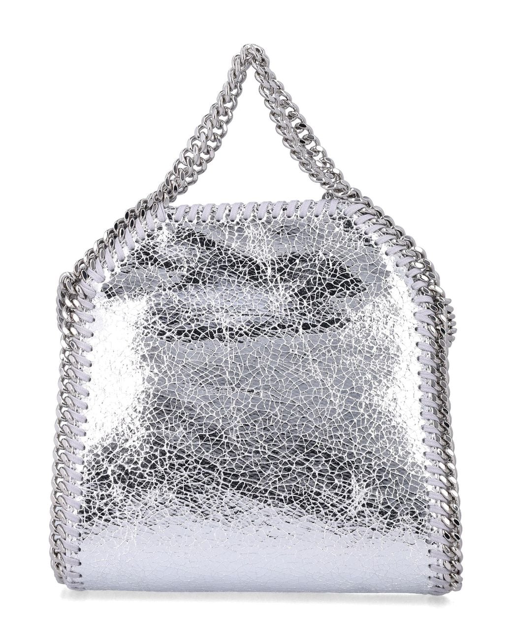 Stella McCartney Gray Metallic Falabella Handbag