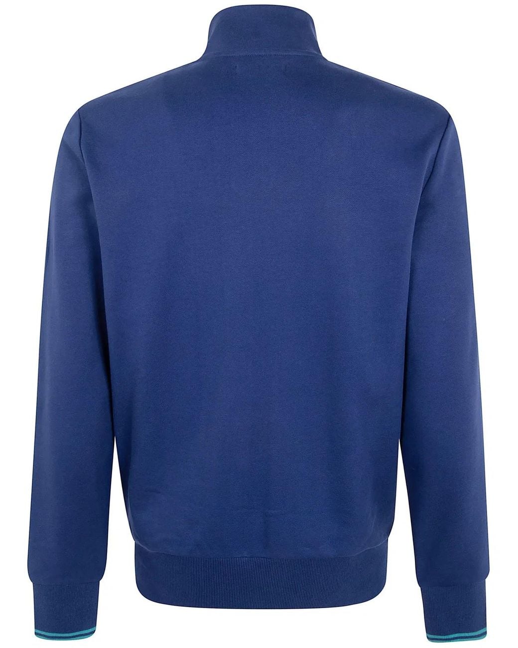 Fred Perry Blue Zip Through Sweatshirt for men