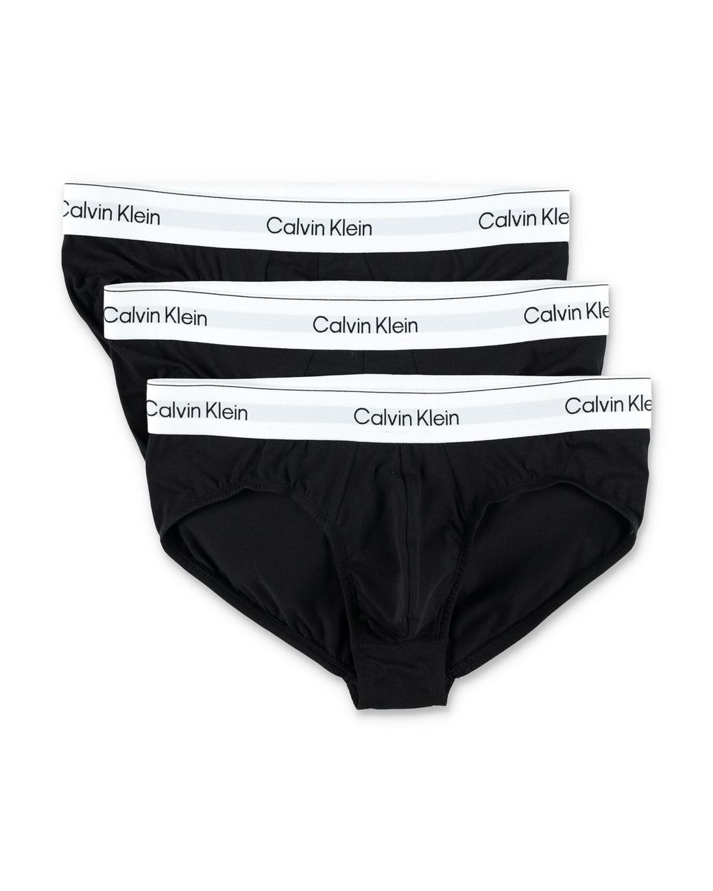 Calvin Klein Black 3-Pack Cotton Blend Briefs for men