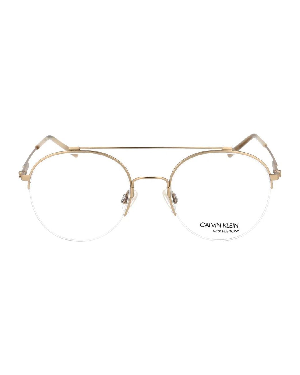 Calvin Klein Metallic Satin Light Metal Optical Glasses