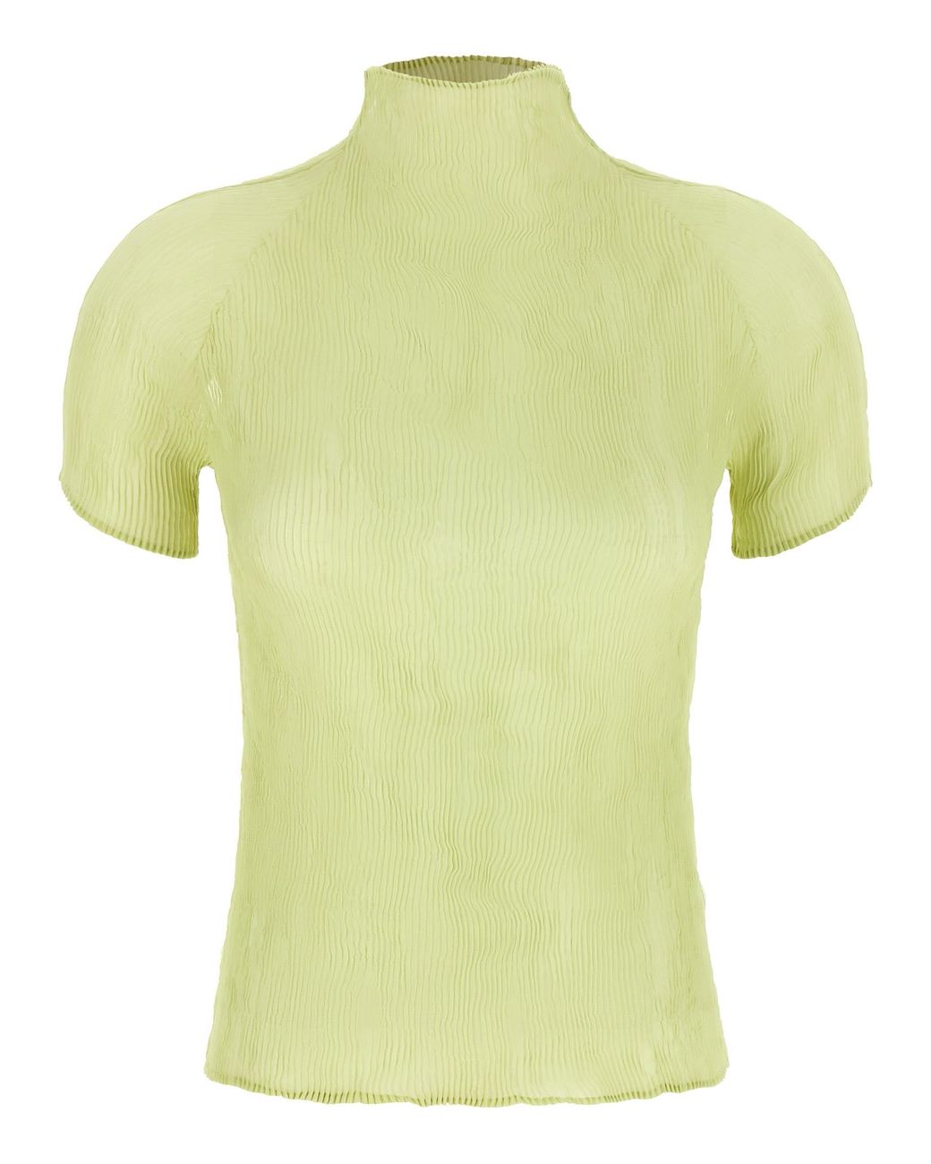 Issey Miyake Yellow 'Chiffon Twist 1' Top
