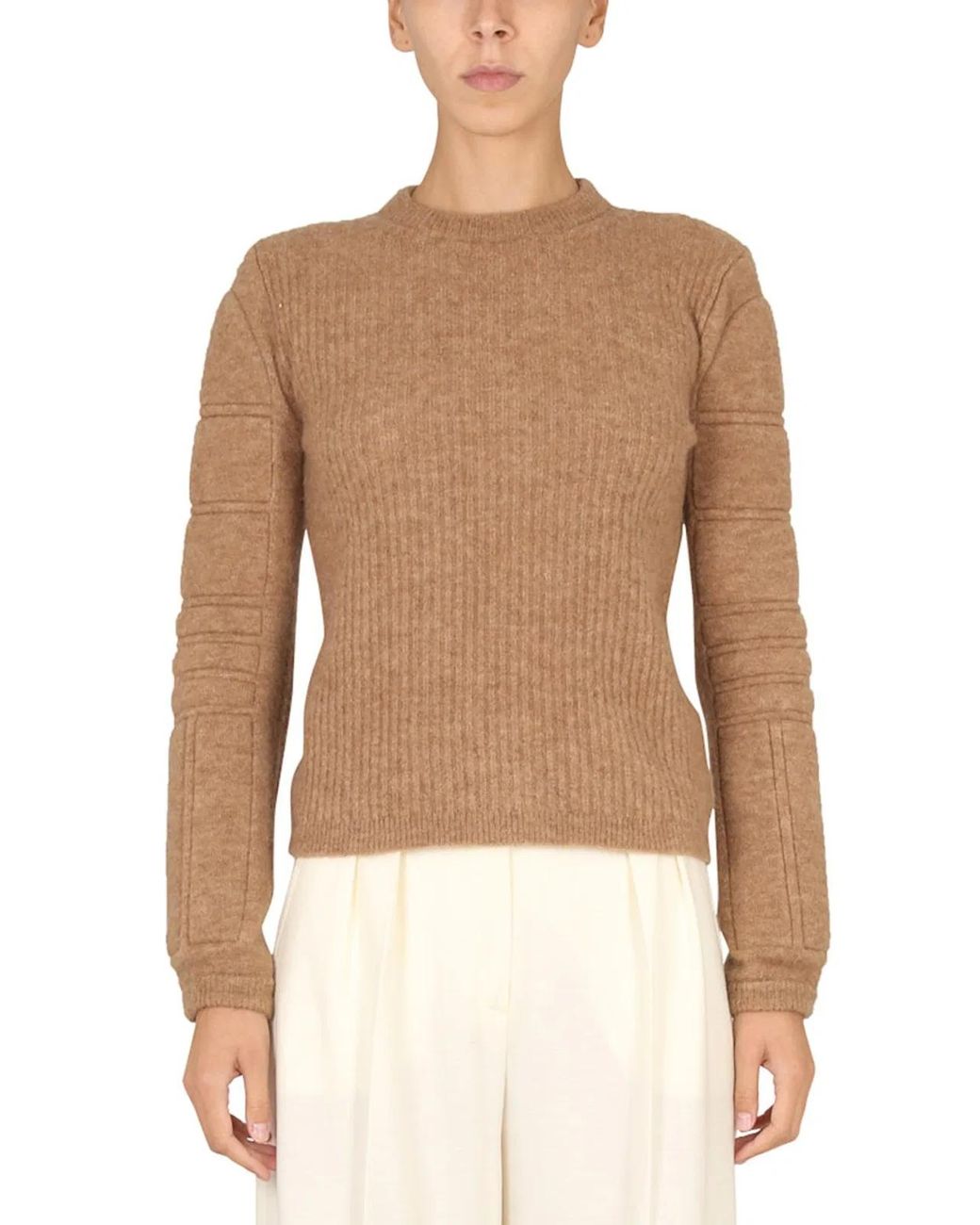 Max Mara Multicolor Mohair Yarn Sweater With Embroidery