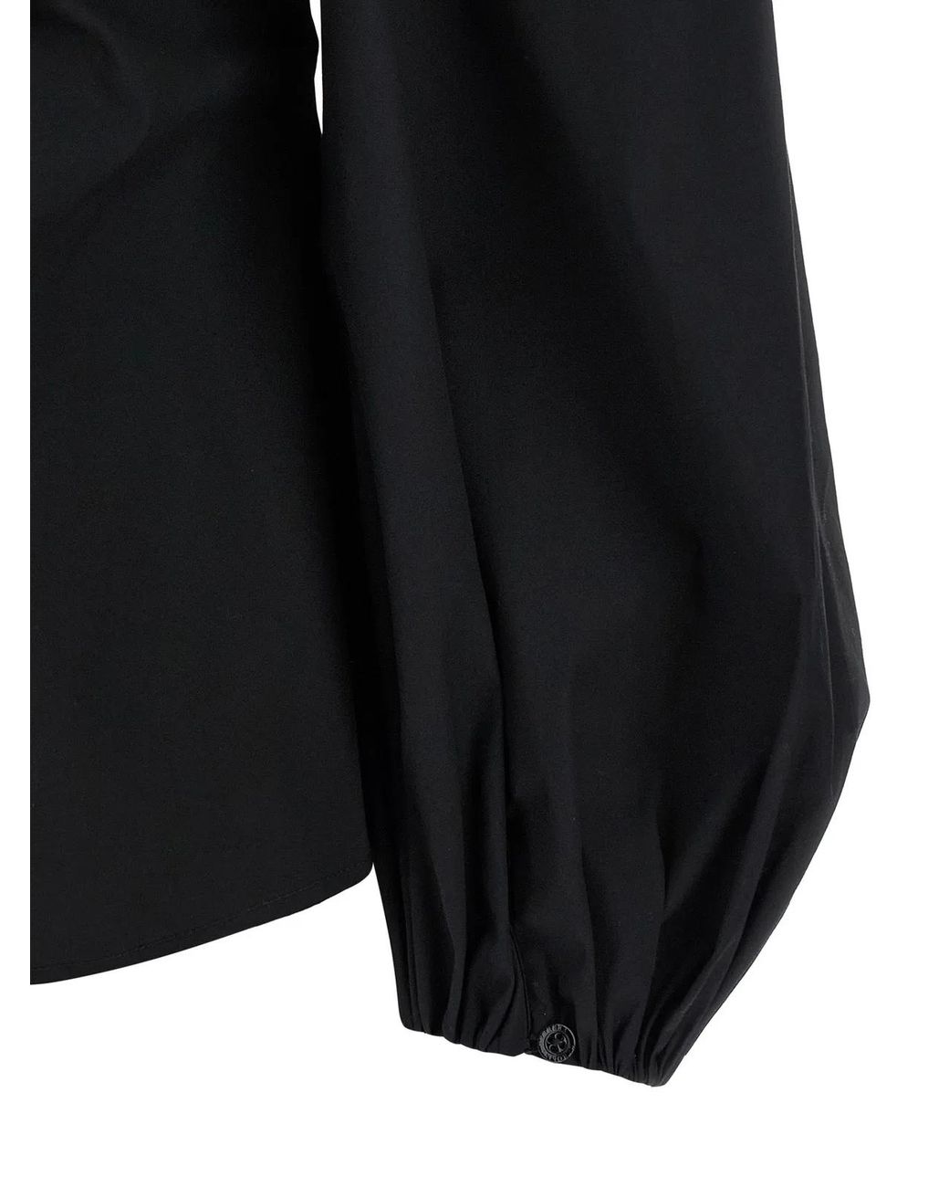 Carolina Herrera Black Puff' Sleeve Top