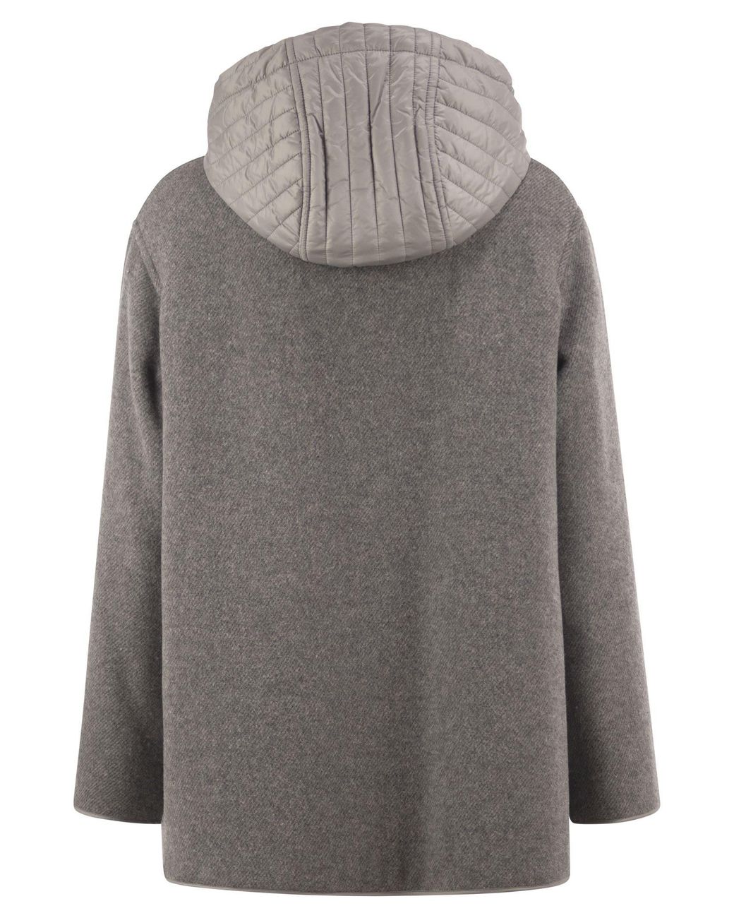 Fay Gray Wool-Blend Coat With Padded Hood