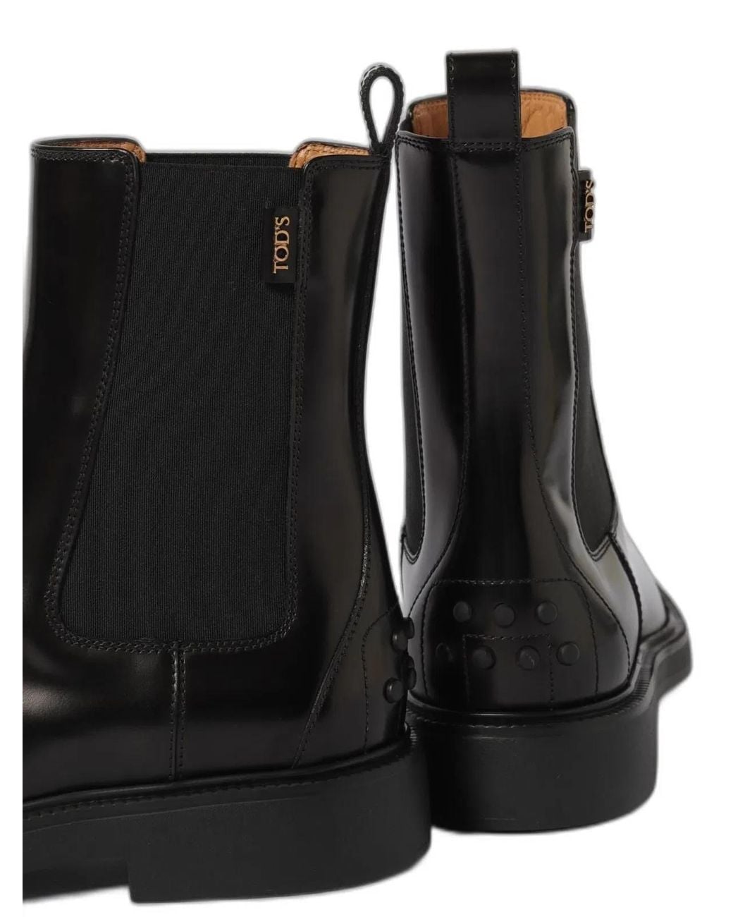 Tod's Black Leather Chelsea Boots