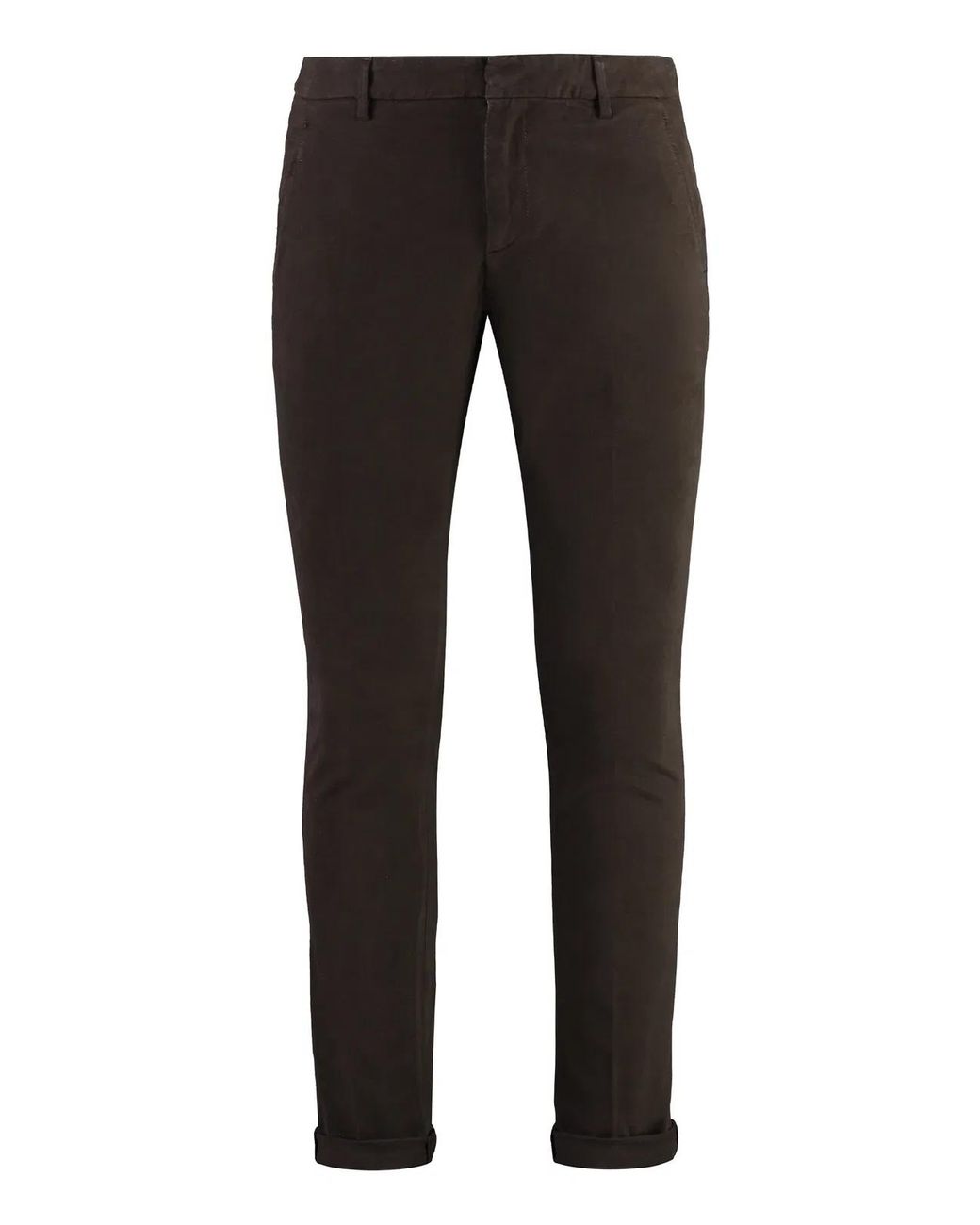 Dondup Black Gaubert Cotton Chino Trousers for men