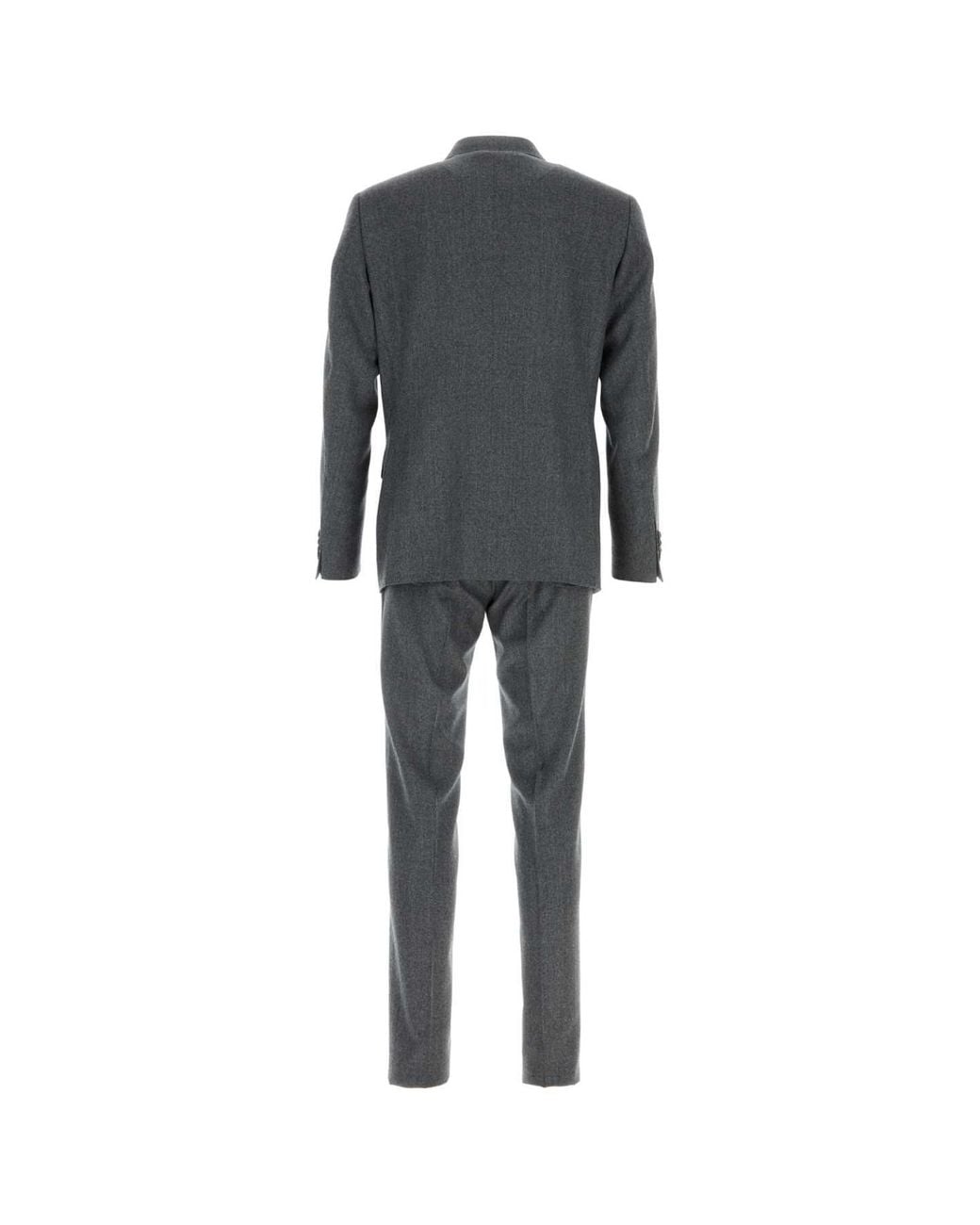Canali Black Wool Suit With Cupro Lining for men