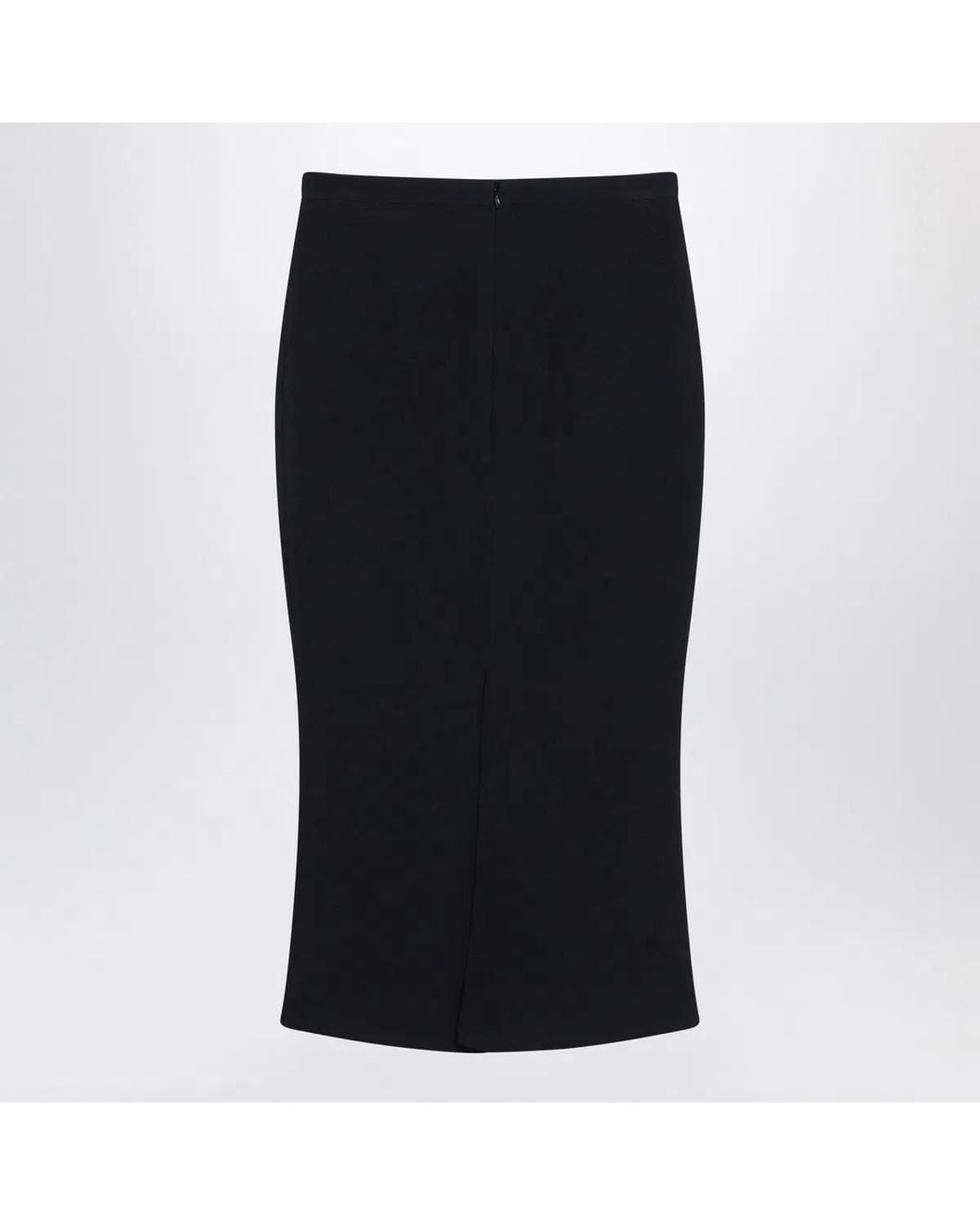 Givenchy Black Midi Skirt With Pleats On The Back Viscose