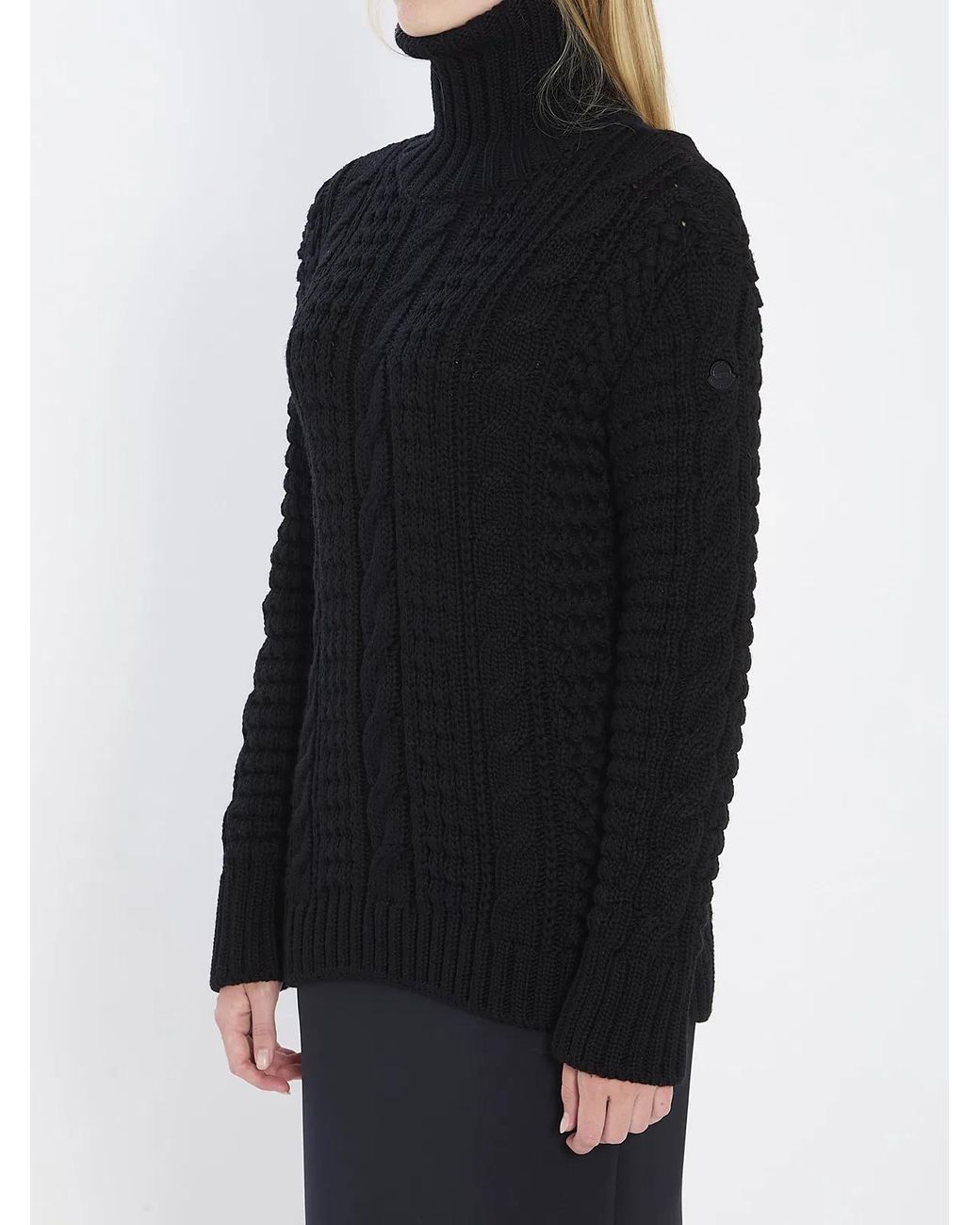 Moncler Genius Black X Edward Enninful Wool Turtleneck Sweater