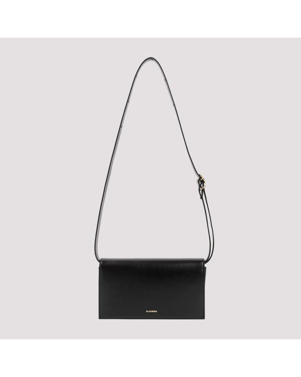 Jil Sander Black Hobo All Day Buckle Bag