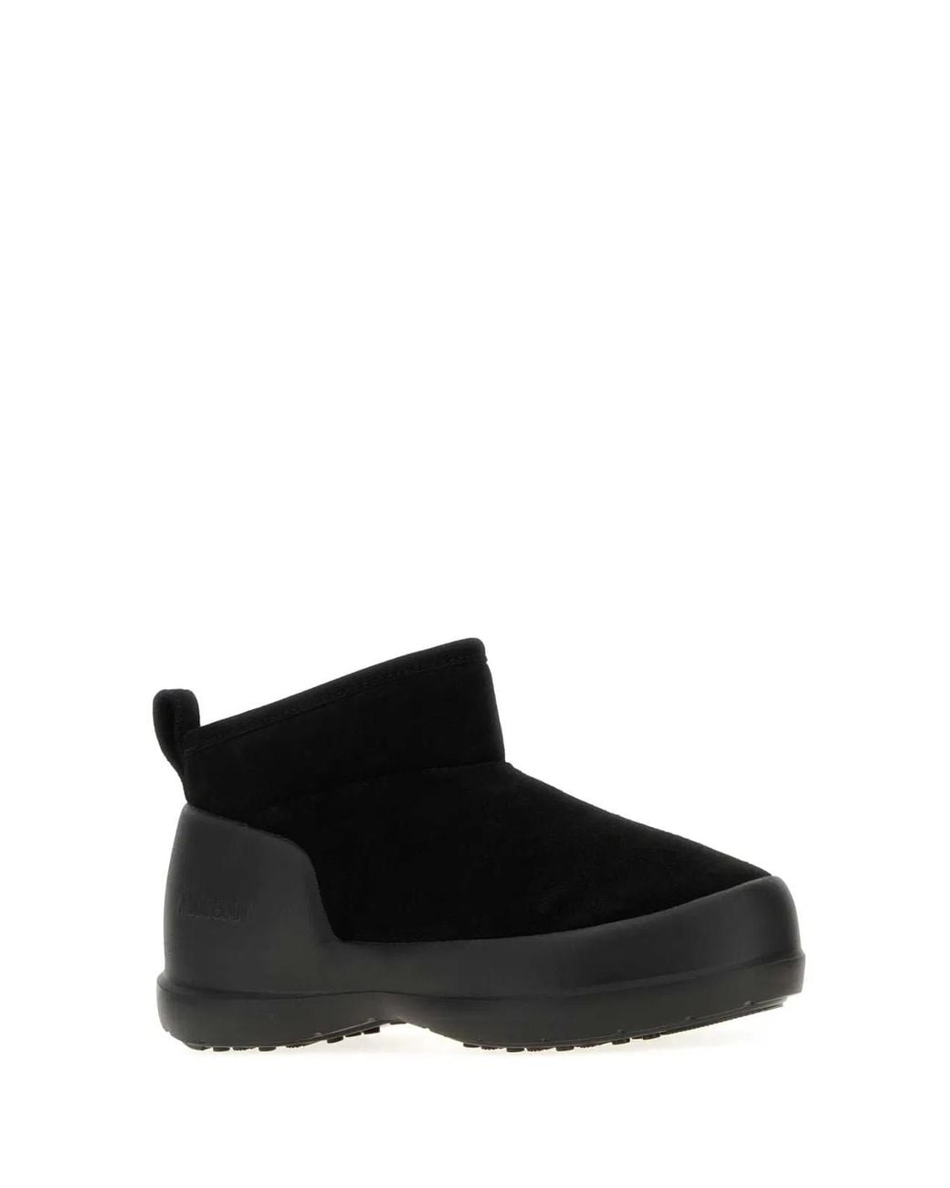 Moon Boot Black Suede Mezzaluna Ankle Boots