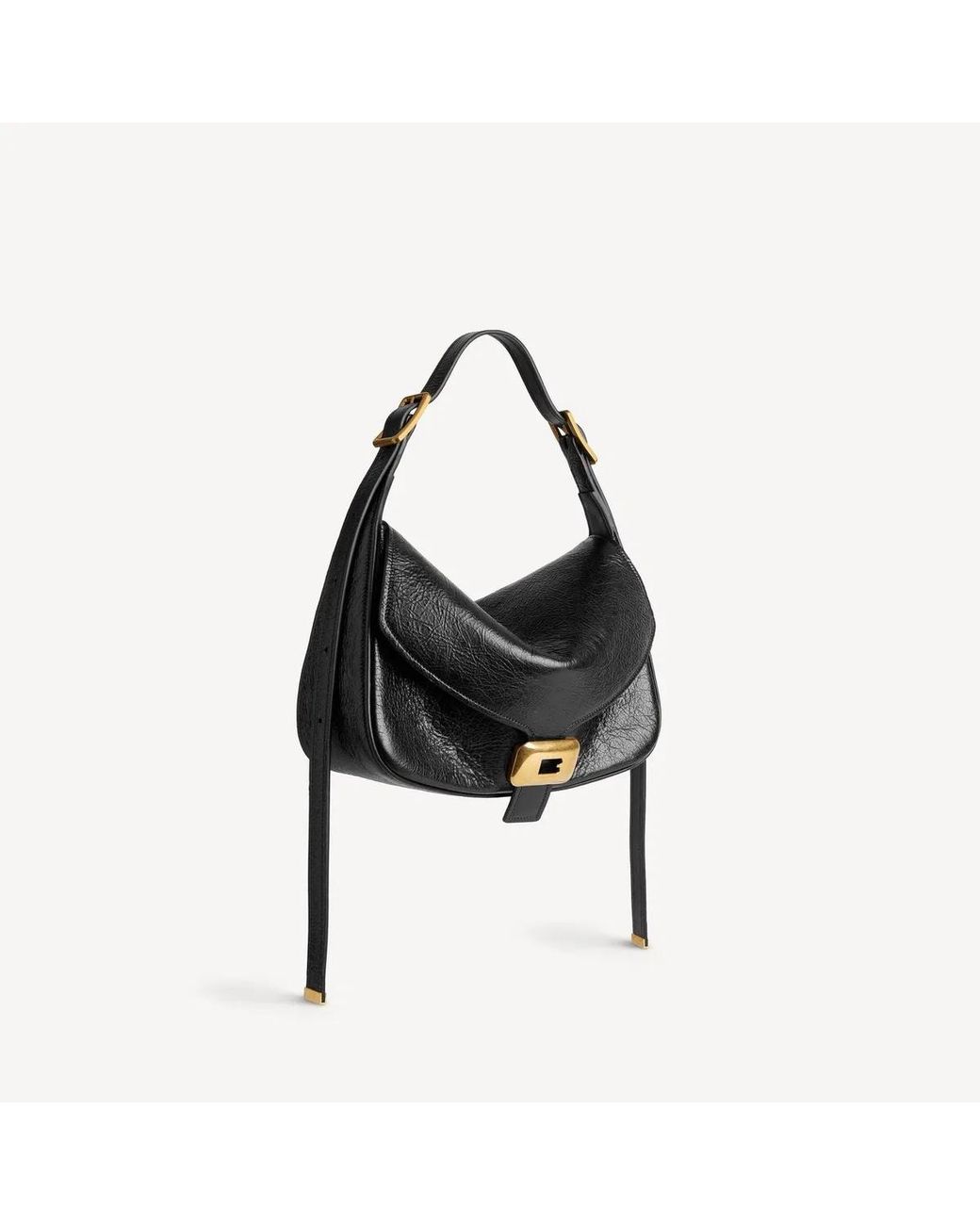Balenciaga Black Clicca Shoulder Bag Medium
