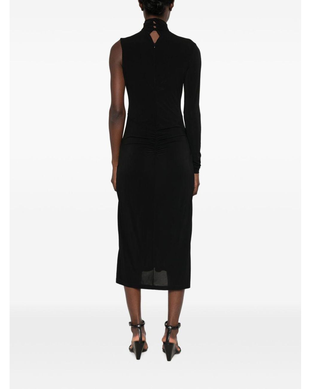 Pinko Black Viscose Elastane Dress
