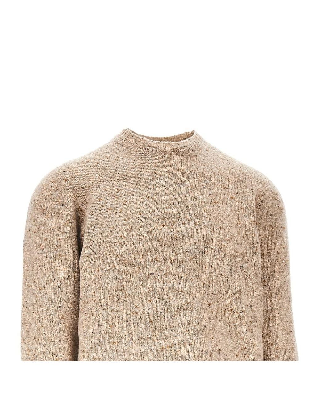 Drumohr Natural Wool And Cashmere Blend Knitted Sweater for men