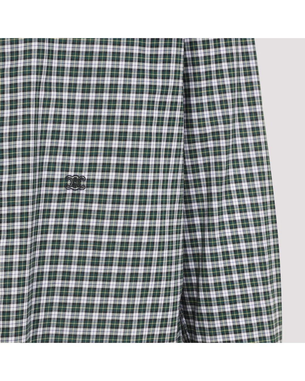 Céline Blue Relaxed Cotton Shirt for men