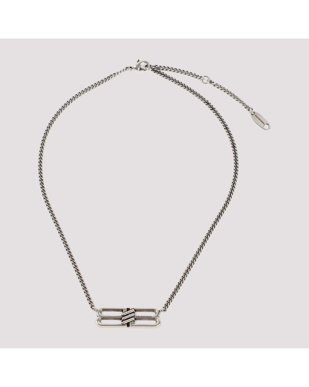 Balenciaga Metallic Bb Icon Necklace