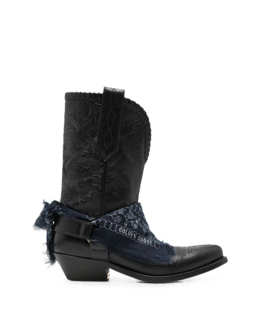 Golden Goose Deluxe Brand Black Wish Star Ankle Boots