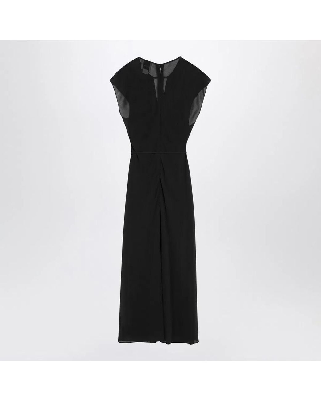 Calvin Klein Black Midi Dress With Belt