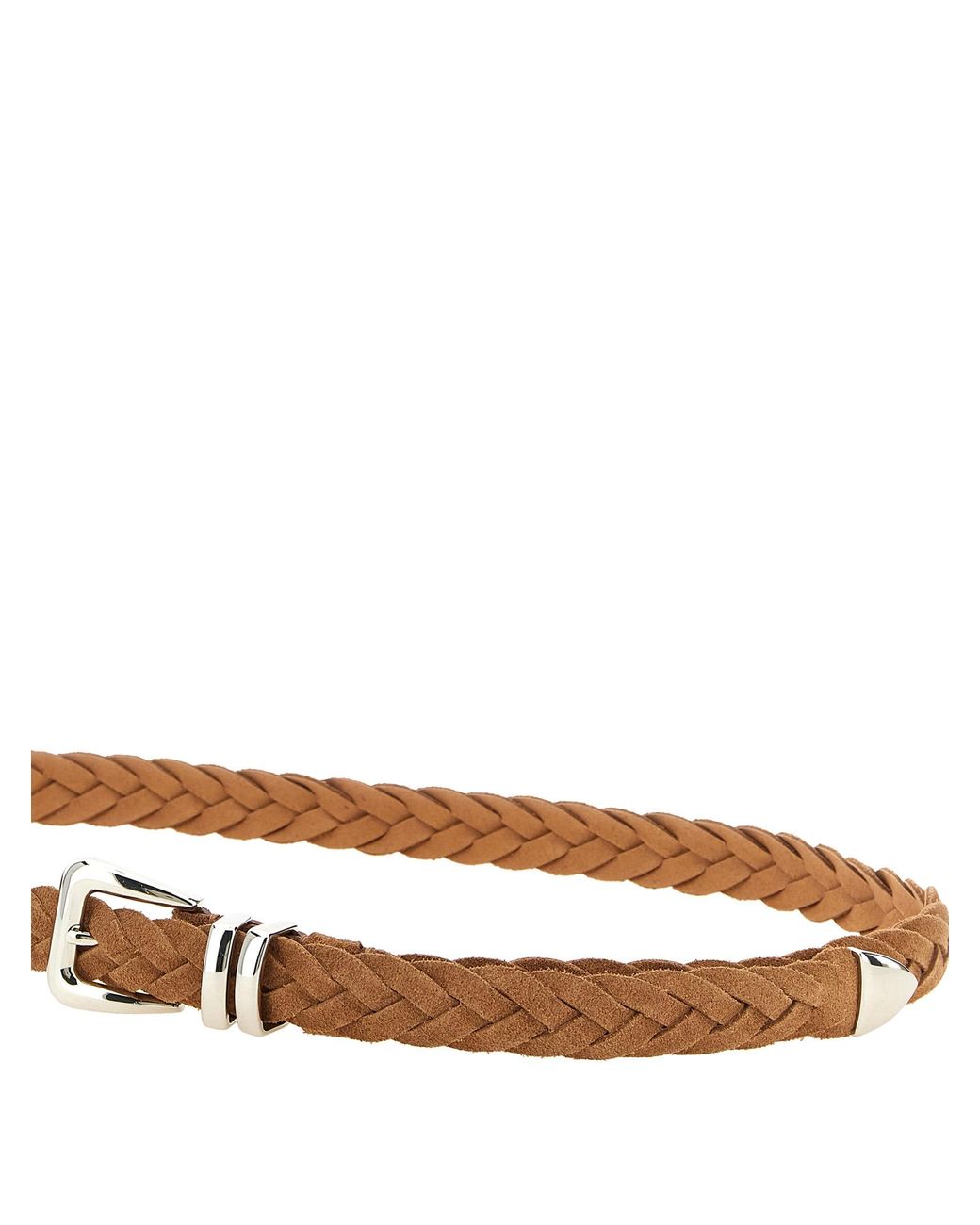 Brunello Cucinelli White Inverted Calf Belt for men