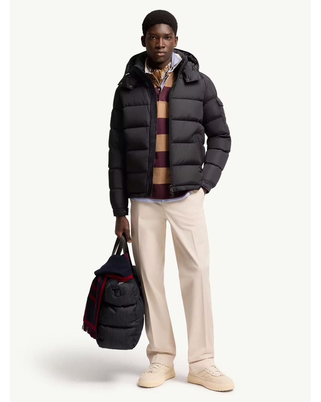 Moncler Black Maya Quilted Jacket for men