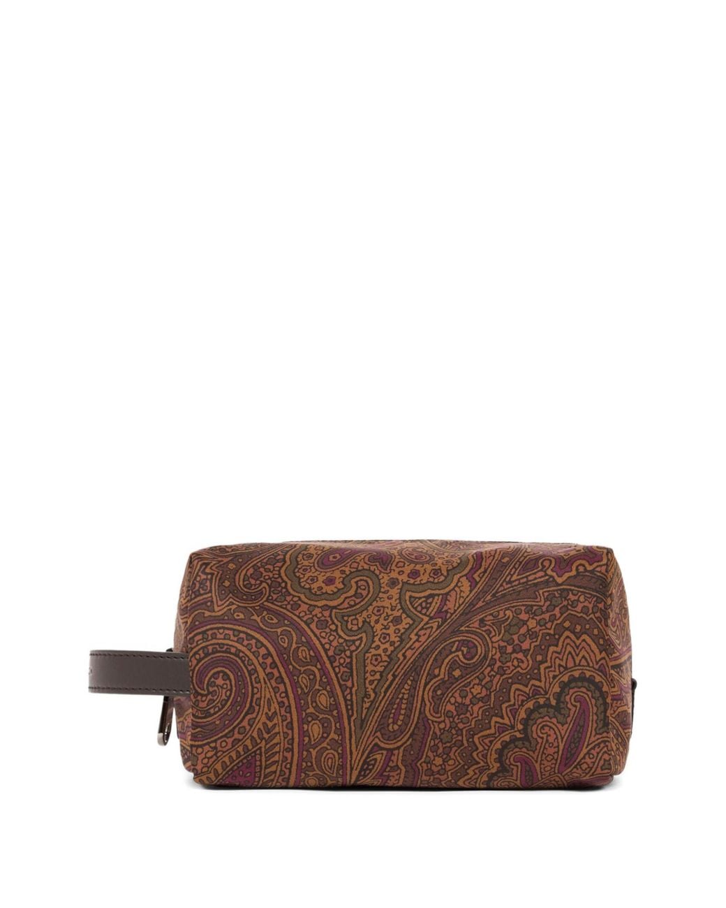 Etro Brown Small Arnica Paisley-Print Wash Bag for men