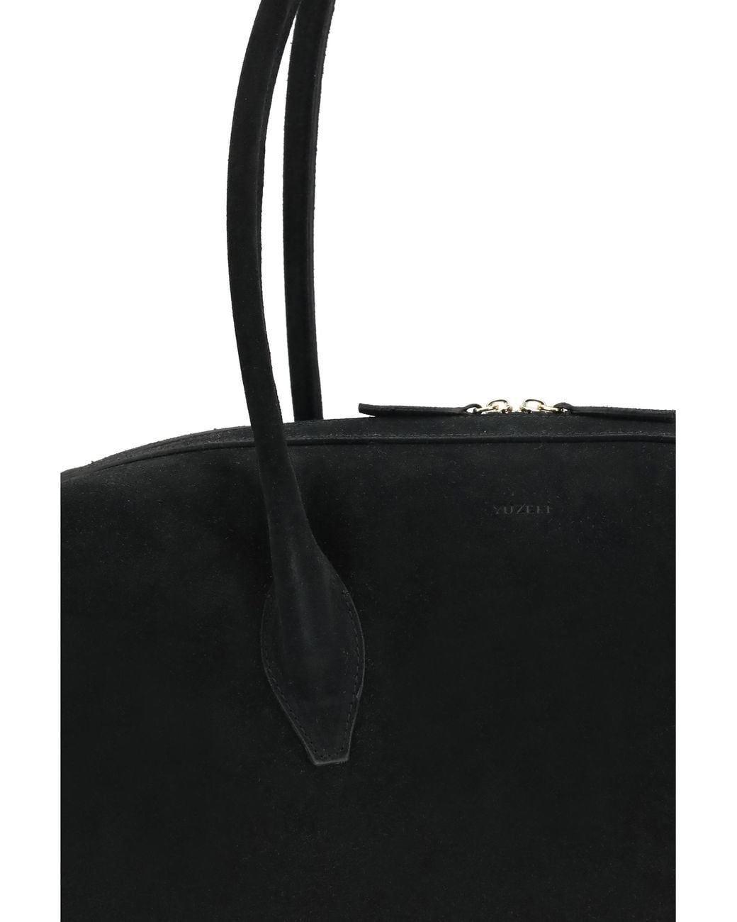 Yuzefi Black Shoulder Duffle Bag Brioche Calf Leather