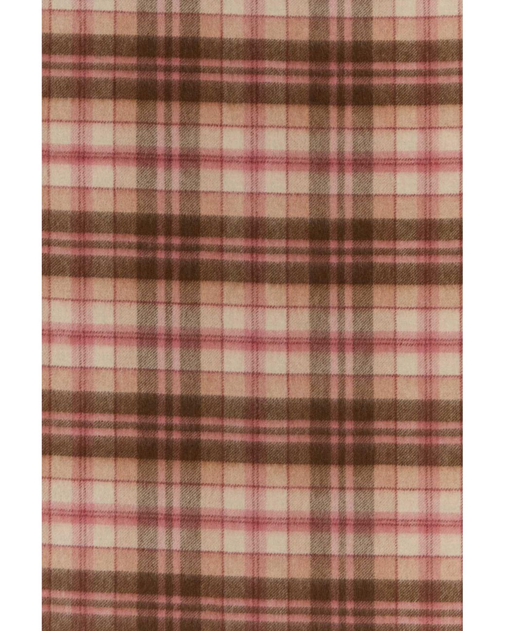 Chloé Brown Embroidered Cashmere Highlanding Scarf 200 Cm X 35 Cm