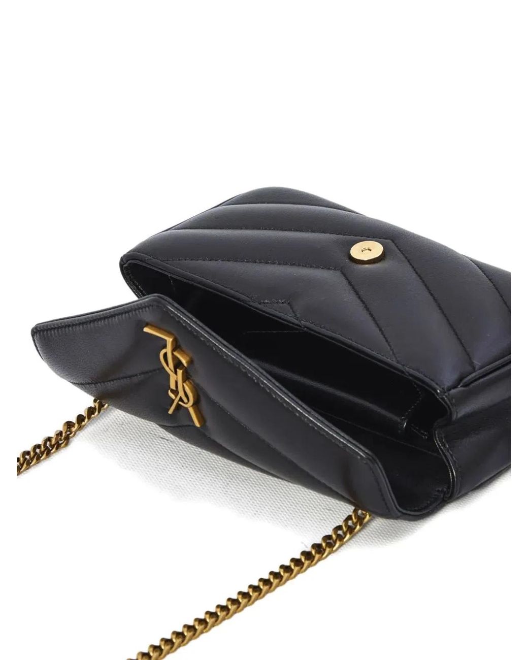 Saint Laurent Black Mini Lou Lou