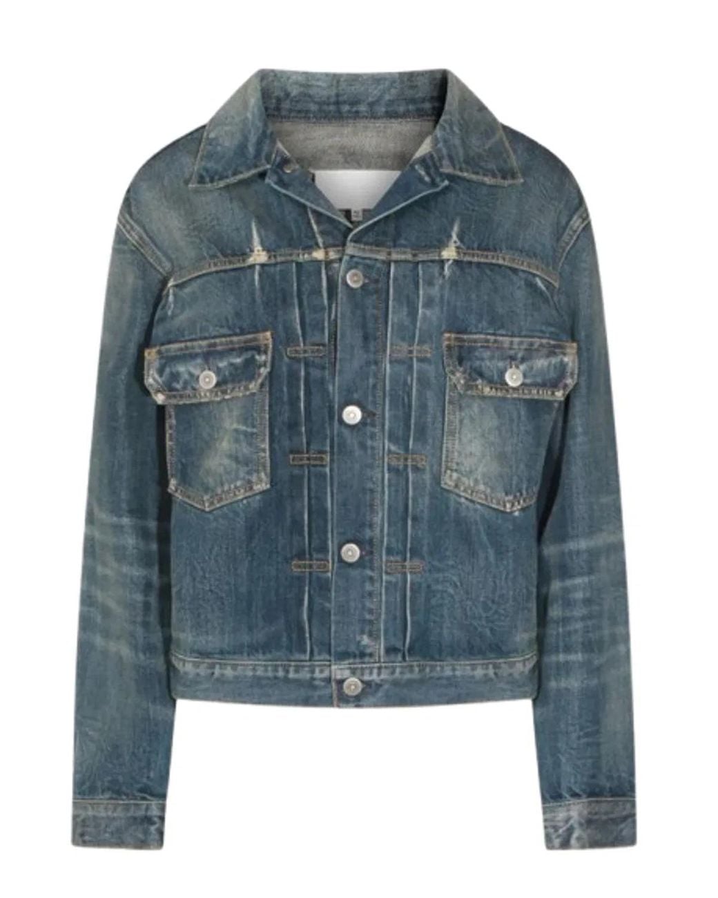 Maison Margiela Blue Cotton Jacket