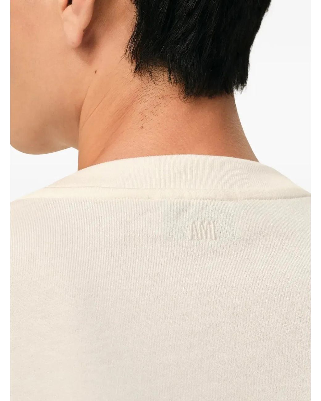 AMI White Ami De Coeur T-Shirt for men