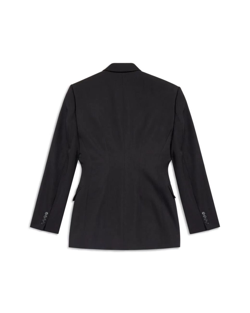 Balenciaga Black Wool Double-Breasted Blazer