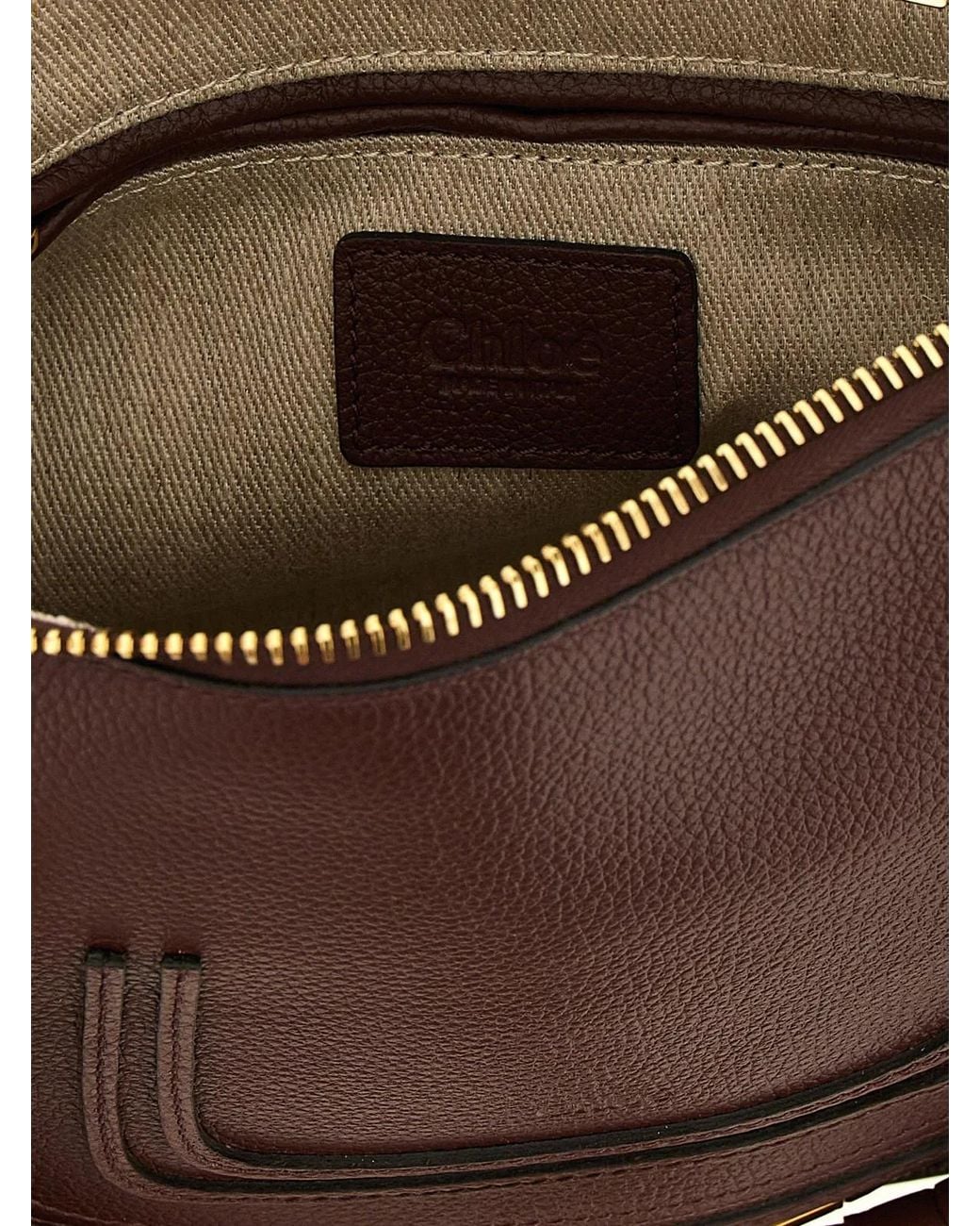 Chloé Brown Chloé 'Marcie' Bag With Saddle Stitching