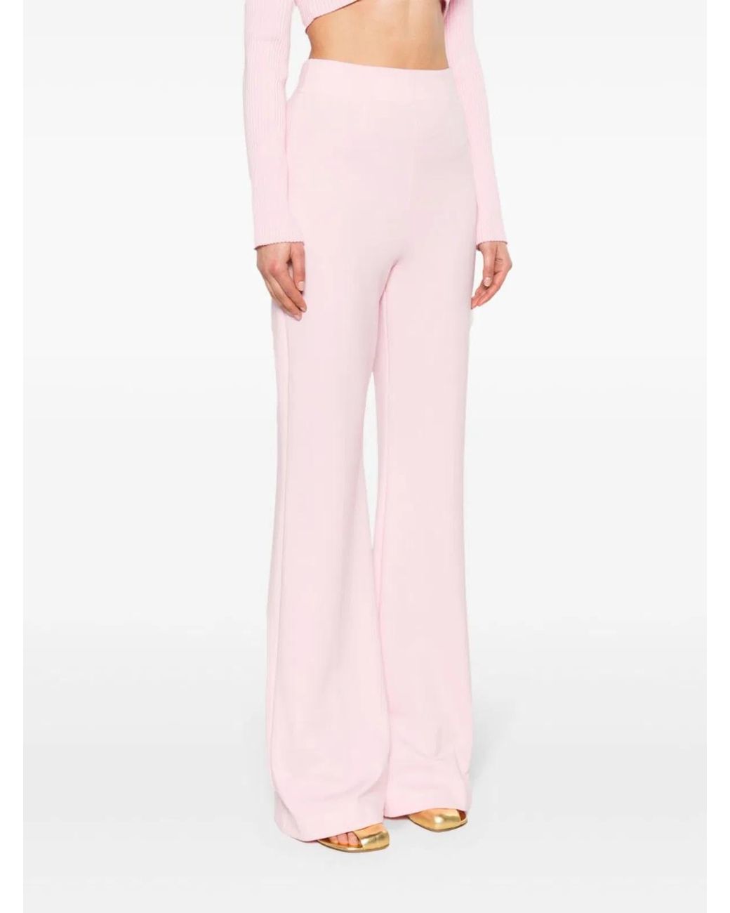 Max Mara Pink High-Waisted Trousers