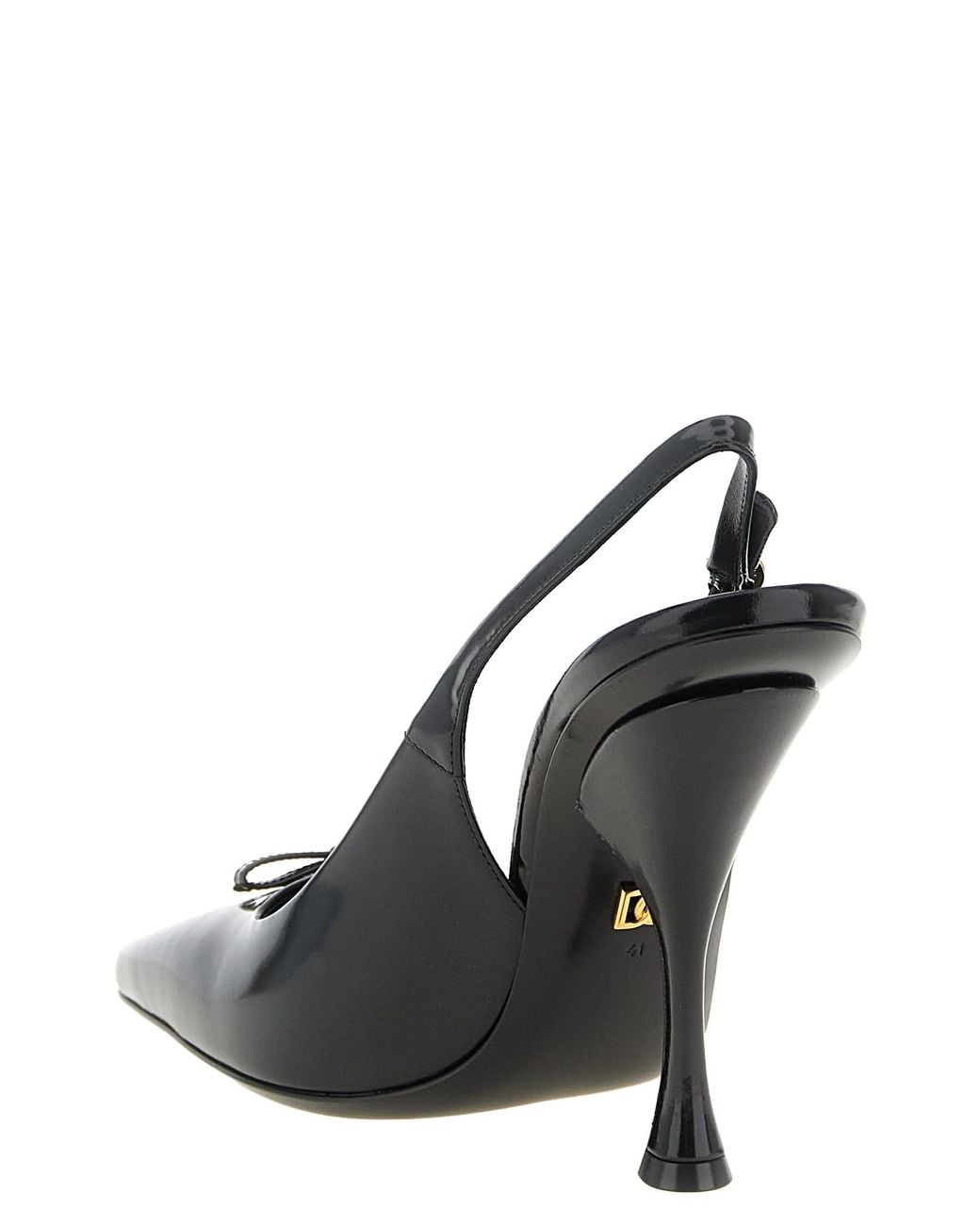 Dolce & Gabbana Black Dolce & Gabbana 'Schiffer' Slingback